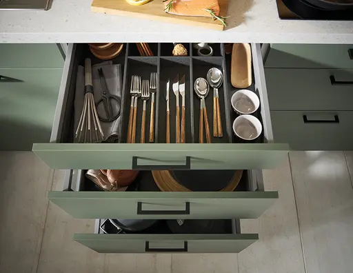 Küchenzeile 51.220 10 525, Eukalyptusgrün matt AFP