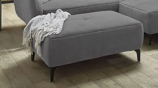 Hocker - 79 Zentimeter, 111 Zentimeter, Stoff Grau