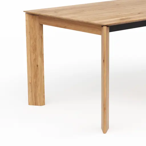 Esstisch Saratoga - ausziehbar, LB ca. 200x95 cm, Wildeiche massiv, natur geölt