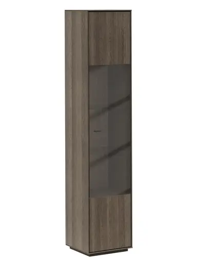 Vitrine Saratoga - rechts, Buche massiv, silbergrau geölt