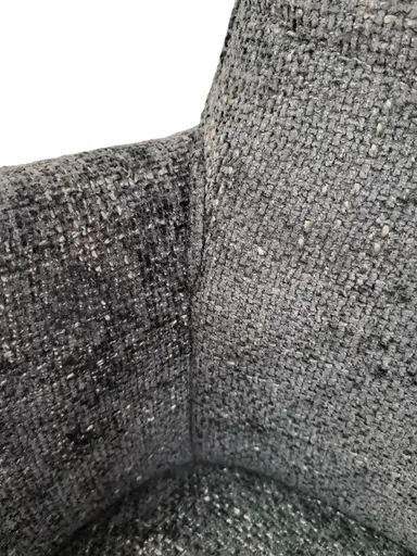 Armlehnstuhl MILENA - drehbar, Stoff, Anthrazit