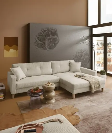 Beistelltisch - Ø/H ca. 40x39 cm, Grau