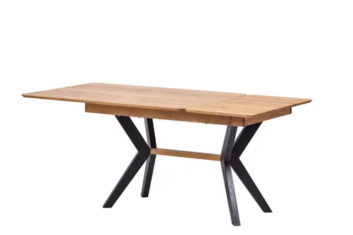 Esstisch - ausziehbar, LB ca. 180x90 cm, Eiche massiv
