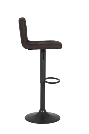 Barhocker - höhenverstellbar, Stoff, Schlamm