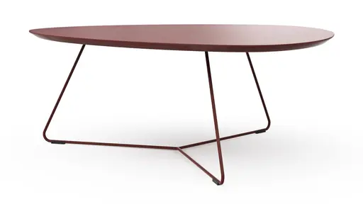 Couchtisch Fano - LBH ca. 96x86x38 cm, Fenix, Bordeaux