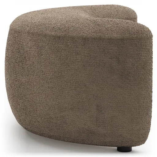 Anstellhocker Karasu - Stoff, Taupe