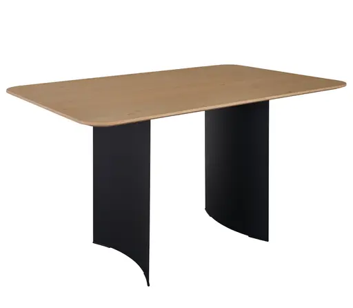 Esstisch Calvia - LB. ca. 140x90 cm, Asteiche furnier, Bianco