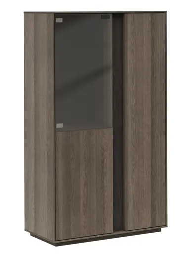 Highboard Saratoga - Buche massiv, silbergrau geölt