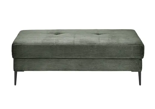 Hocker - Stoff, Grün