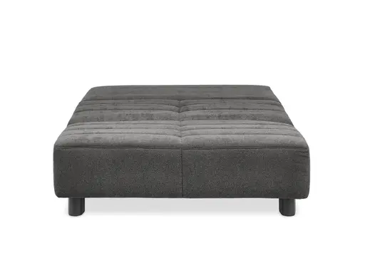  Faltsofa Easy - 2-Sitzer ohne Armlehne, ca. 140 cm inkl. Schlaffunktion, Stoff,  Dunkelgrau