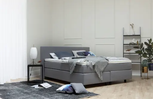 Boxspringbett Rima - Liegefläche ca. 180 x 200 cm, Stoff, Zink