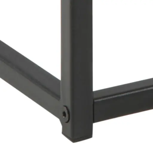 Couchtisch - LB ca. 100x50 cm, Wildeiche Nachbildung, Schwarz