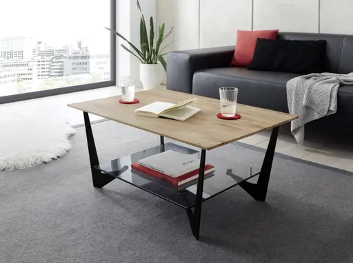 Couchtisch - LBH ca. 90x60x40 cm, Eiche massiv