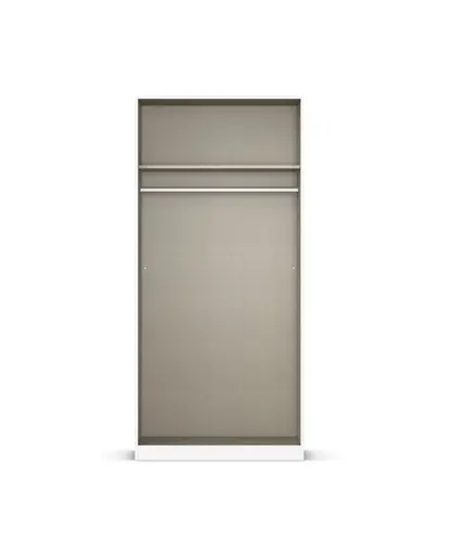 Drehtürenschrank RHONDA- B ca. 91 cm, Weiß