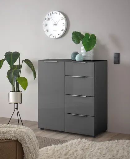 Kommode- B ca. 90 cm, Anthrazit
