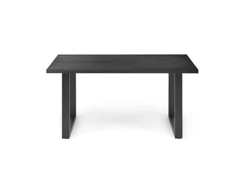 Esstisch - LB ca. 160x90 cm, Schwarzstahl, Schwarz