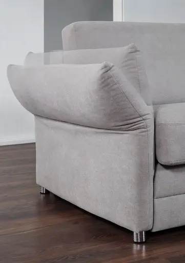 Faltbett EM Davos - mit Schlaffunktion, Stoff, Grau