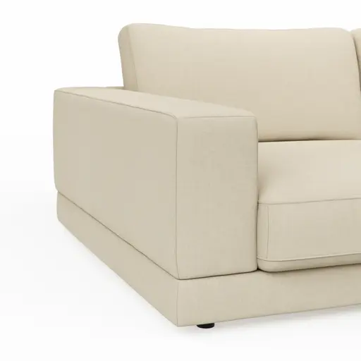 Megasofa Juni Lounge - B ca. 252 cm, Stoff, Offwhite