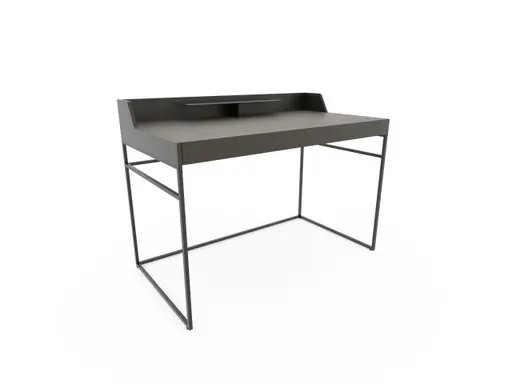 Schreibtisch - Eiche, sahara, Lack. Graubraun