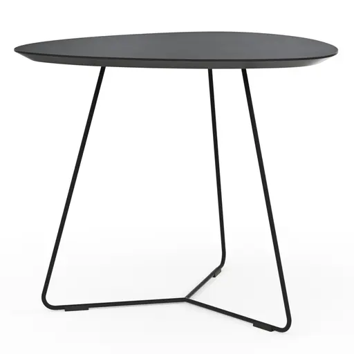 Ecktisch Fano - LBH ca. 59x50x50 cm, Fenix, Schwarz