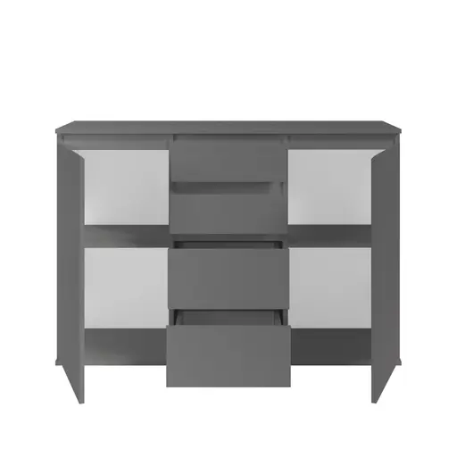 Kommode - B ca. 119 cm, Anthrazit