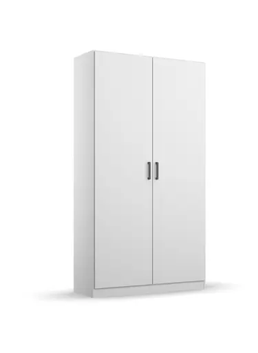 Drehtürenschrank RHONDA- B ca. 91 cm, Weiß
