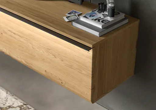 Hängeelement - mit Beleuchtung, B ca. 174 cm, Gustavson Oak Nachbildung