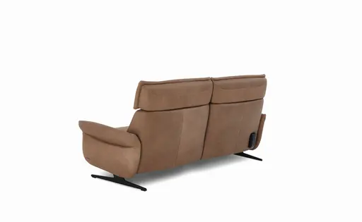 Sofa - 2,5-Sitzer, Relaxfunktion motorisch, Leder, Braun