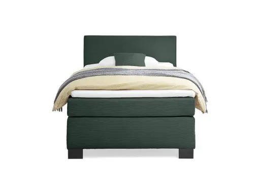 Boxspringbett HAIKOS- Liegefläche ca. 120x200 cm, Stoff, Opalgrün, TFK H3