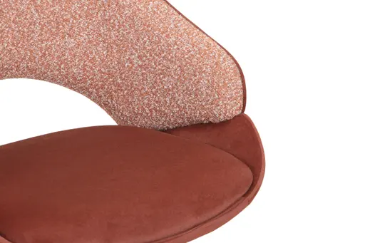 Stuhl MERIEM - drehbar, Stoff, Rost