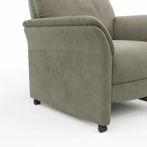 Sessel Bogota - Stoff, Schlammgrün