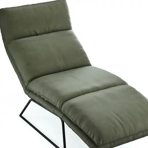 Liege Ferdinand - inkl. Relaxfunktion (motorisch), Leder, Olive