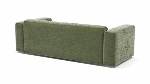 Sofa Laja - 3-Sitzer, Stoff, Dunkelgrün