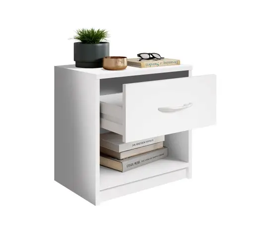 Nachtkommode - Weiß