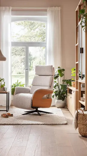 Relaxsessel Amila - Größe S, inkl. 2-motorischer Relaxfunktion und Kopfteilverstellung, Stoff, Silbergrau