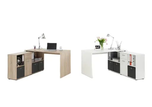 Schreibtisch- LB ca. 136x67 cm, Eiche