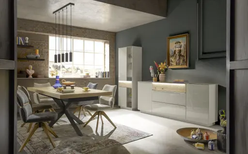 Armlehnstuhl MAROU - drehbar, Stoff, Beige