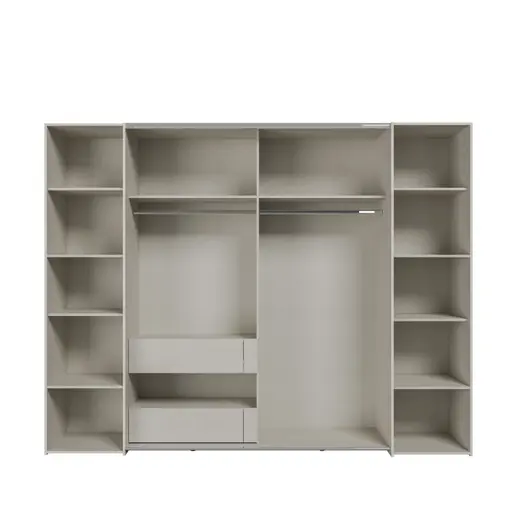  Schwebe-/Drehtürenschrank FAHDA- B ca. 270 cm, Sand