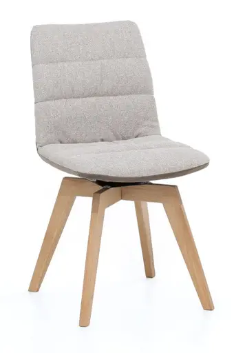 Stuhl - drehbar, Stoff, Rücken Schlamm, Sitz Taupe