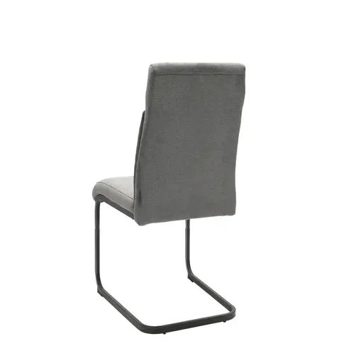 Freischwinger MAIDA - Stoff, Silberfarben