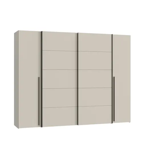  Schwebe-/Drehtürenschrank FAHDA- B ca. 270 cm, Sand