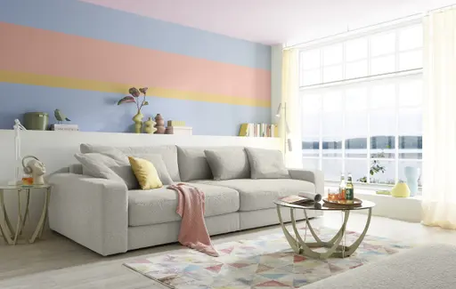 Big Sofa JOVIN - Stoff, Hellgrau