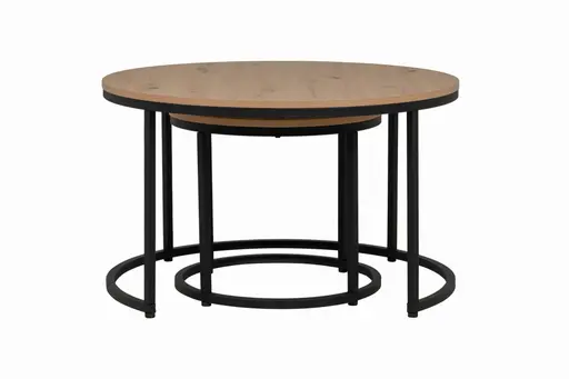 Couchtisch - 2er Set, Eiche Dekor, 