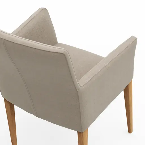 Armlehnstuhl Cosyra - Stoff, Beige