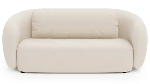 Sofa Karasu - 3-Sitzer, Stoff, Creme