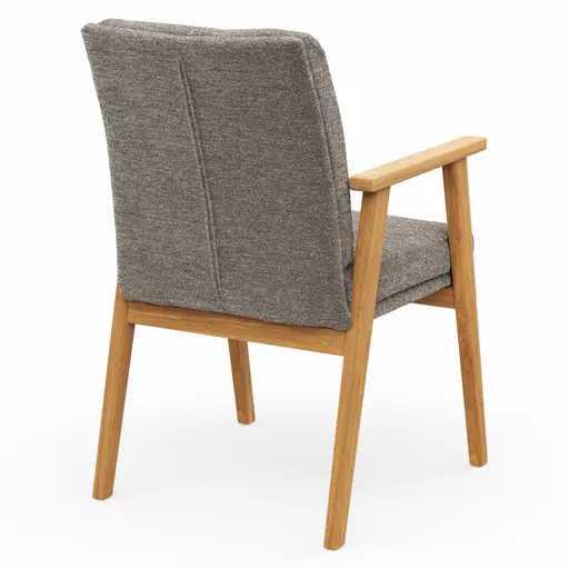 Armlehnstuhl Flore 2 - Stoff, Bronze