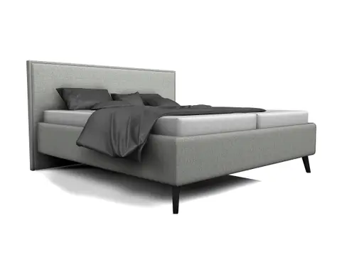 Bettgestell Carmen - Liegefläche ca. 180x200cm, Stoff, Hellgrau