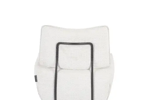 Armlehnstuhl MARGIT - drehbar, Stoff, Silberfarben