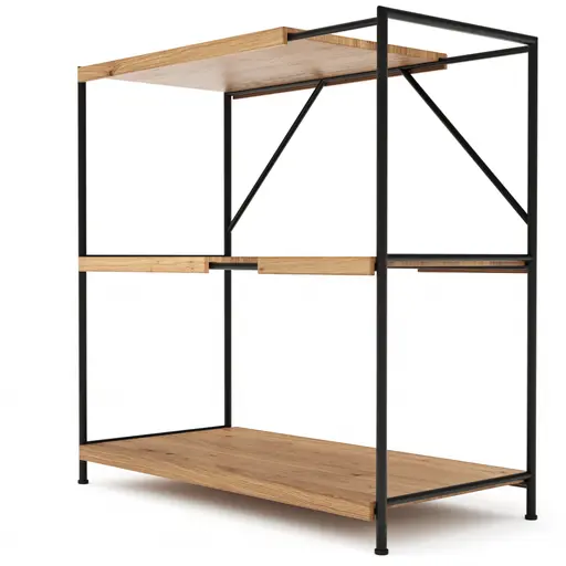 Regal Hartford - Eiche massiv, natur geölt