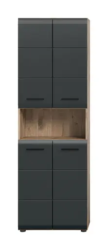 Badblock - 3-teilig, Nox Eiche Nachbildung, Schwarz